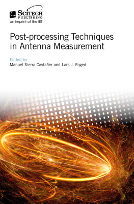 Manuel Sierra Castaer Post-processing Techniques in Antenna Measurement