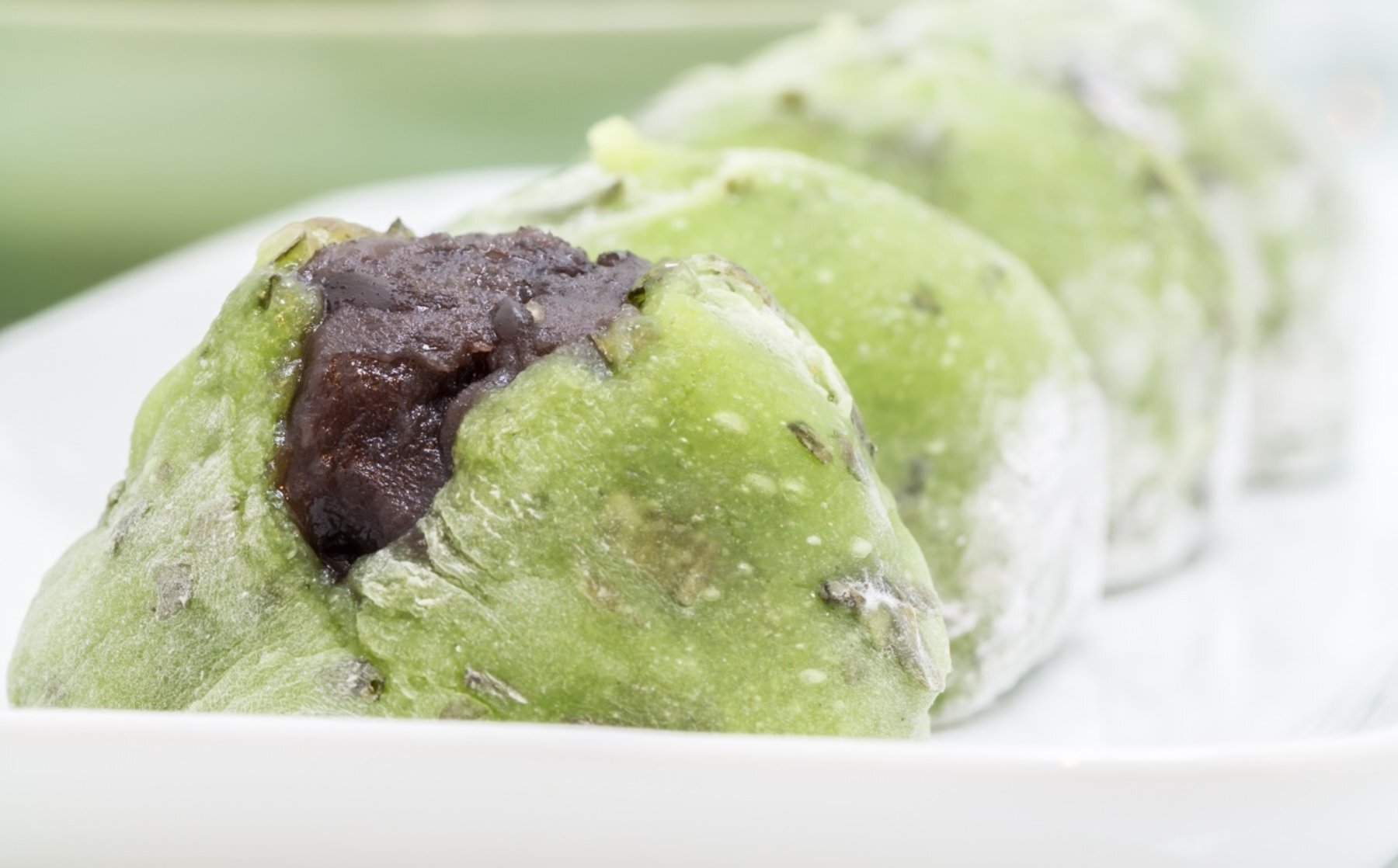 This delicious sweet mochi recipe features a red bean filling and can be - photo 10