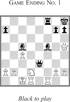 Here is a typical example In the diagram position it was Black to move in a - photo 2