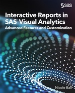 Interactive Reports in SAS Visual Analytics Advanced Features and Customization - photo 1