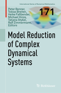 Peter Benner Model Reduction of Complex Dynamical Systems