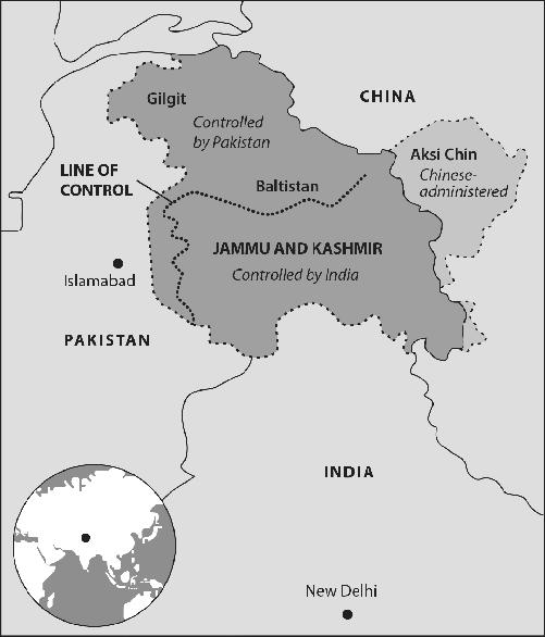 FIGURE P 1 Map of Kashmir In translating spoken Urdu and Kashmiri in this - photo 3