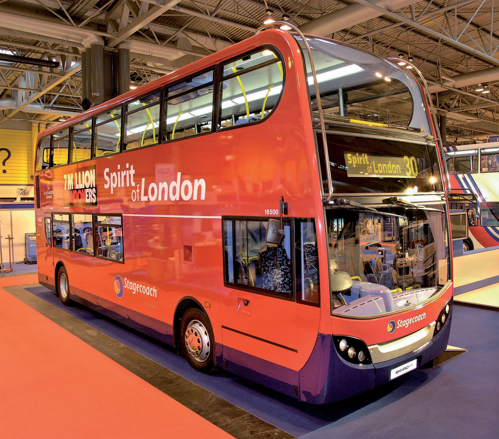 One of the first Enviro 400s was this one Spirit of London built to replace - photo 2