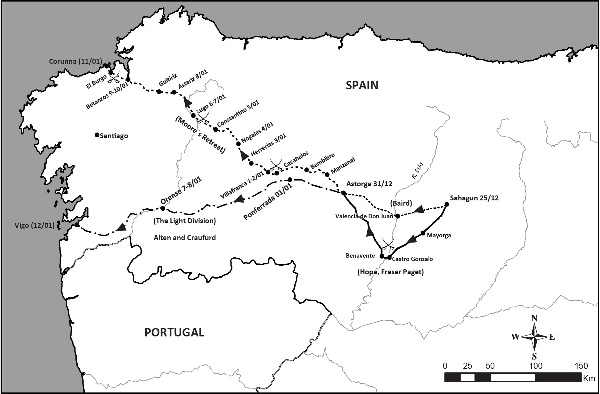 The Retreat to Corunna and Vigo December 1808January 1809 The - photo 12