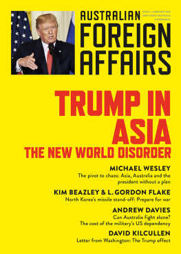 Pearlman Jonathan Trump in Asia: the New World Disorder