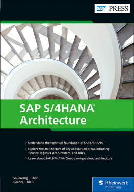 Thomas Saueressig SAP S/4HANA Architecture