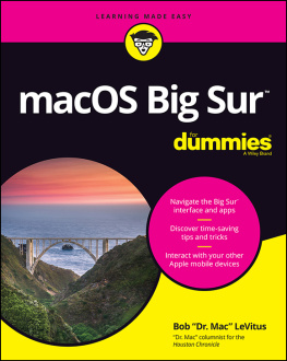 Bob “Dr. Mac” LeVitus - macOS Big Sur For Dummies