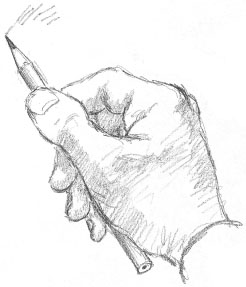 Hold your pencil as you would a stick with your thumb on top and see how well - photo 5