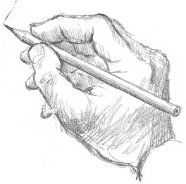 Then hold the pencil as you might usually hold it for writing but again - photo 6