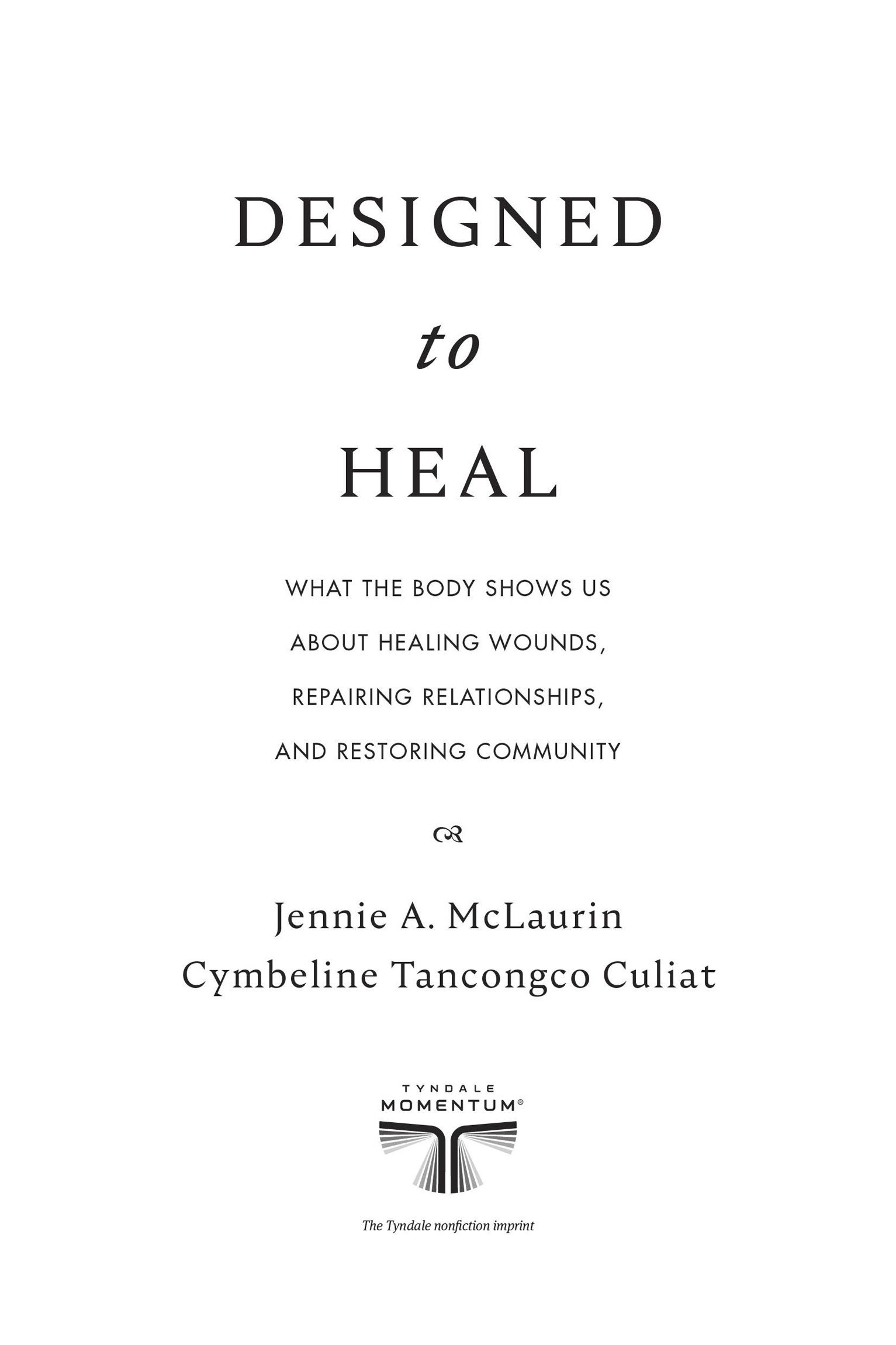 When I began reading Designed to Heal I felt the same flush of excitement that - photo 2