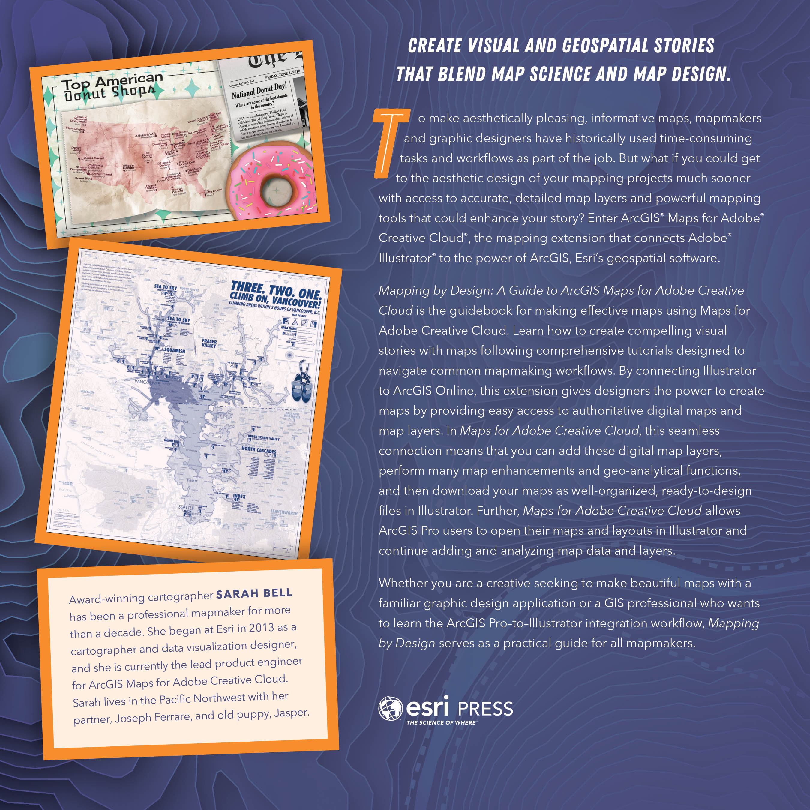 Transcription Create visual and geospatial stories that blend map science - photo 2