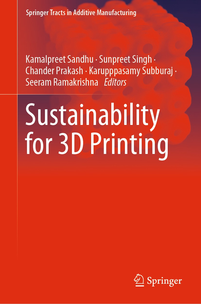 Book cover of Sustainability for 3D Printing Springer Tracts in Additive - photo 1