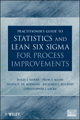 Mikel J. Harry - Practitioner′s Guide to Statistics and Lean Six Sigma for Process Improvements