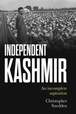 Christopher Snedden - Independent Kashmir