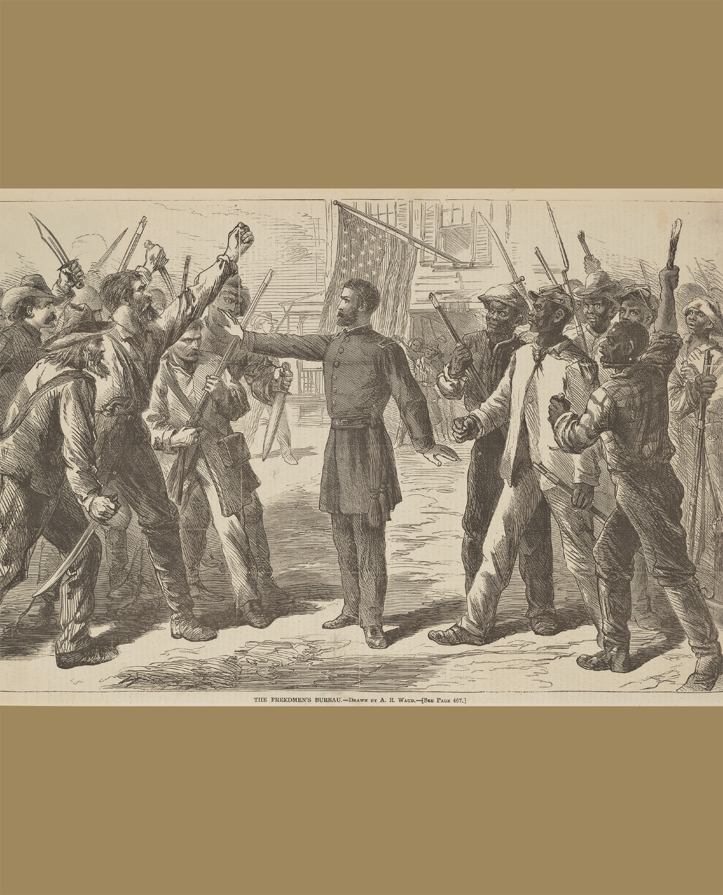 The Freedmens Bureau 1868 This Harpers Weekly illustration by A R Waud - photo 2