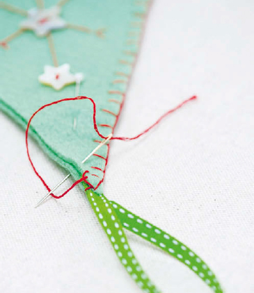 Cut a length of narrow ribbon approximately 4in 10cm long to make the - photo 16