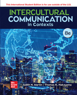 Judith Martin - Intercultural Communication in Contexts