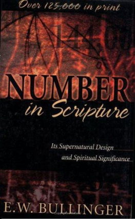 E.W. Bullinger - Number in Scripture