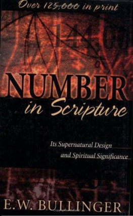 E.W. Bullinger Number in Scripture