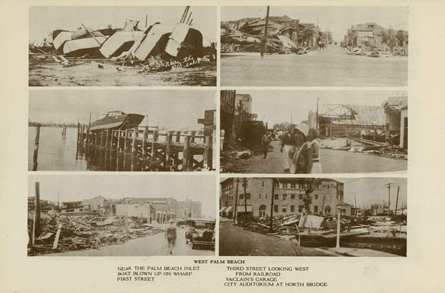 Pictures of damage done by the Lake Okeechobee Hurricane About Charles - photo 1