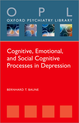 Bernhard T. Baune - Cognitive Dimensions of Major Depressive Disorder