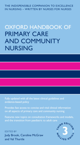 Judy Brook - Oxford Handbook of Primary Care and Community Nursing
