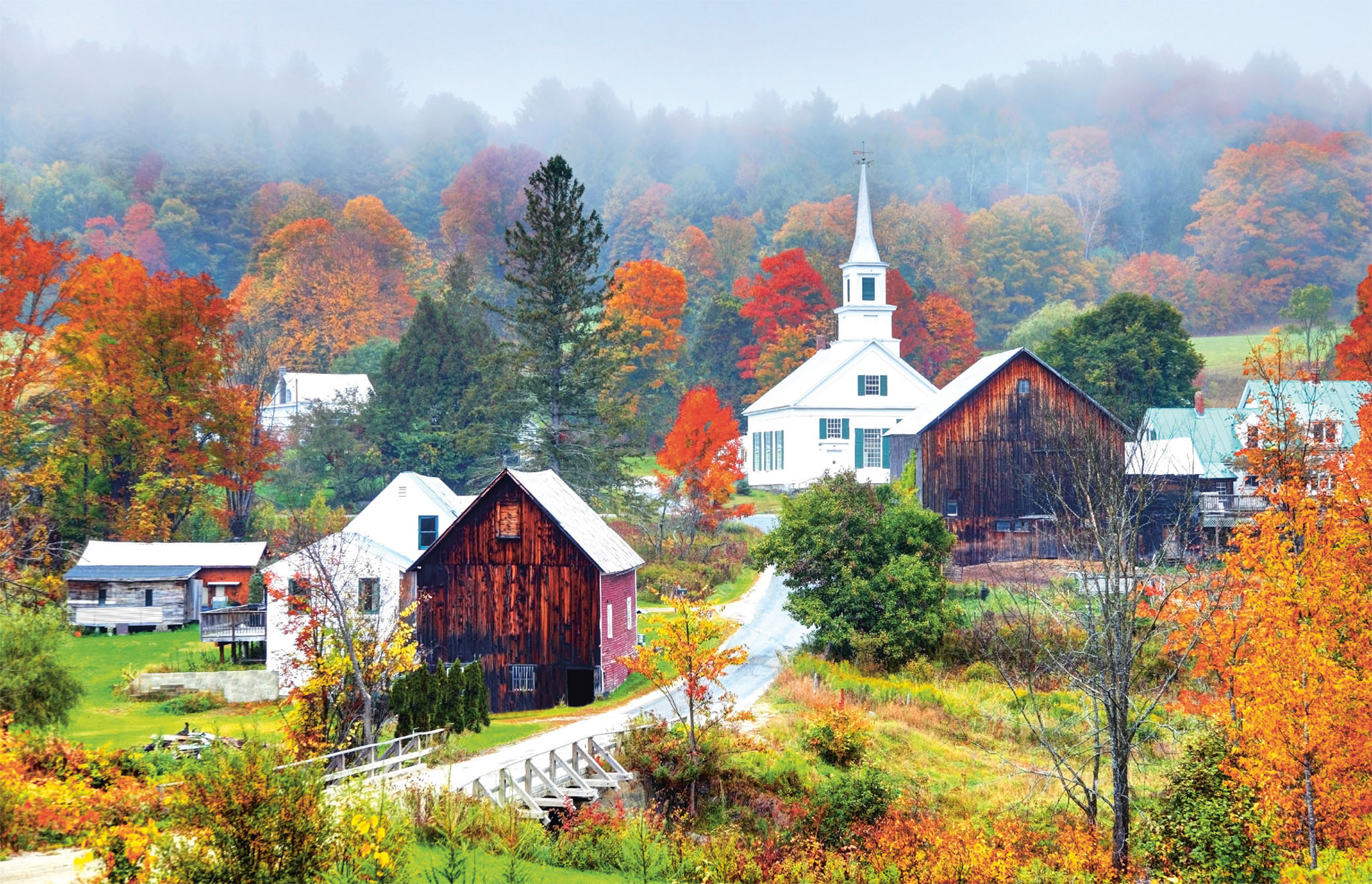 t A misty valley in rural Vermont Welcome to New England Reasons to Love - photo 4