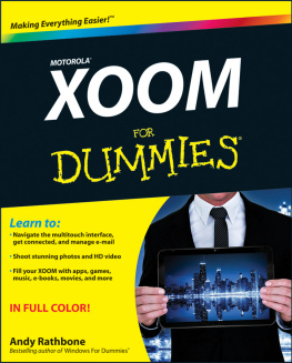 Andy Rathbone - Motorola Xoom for Dummies