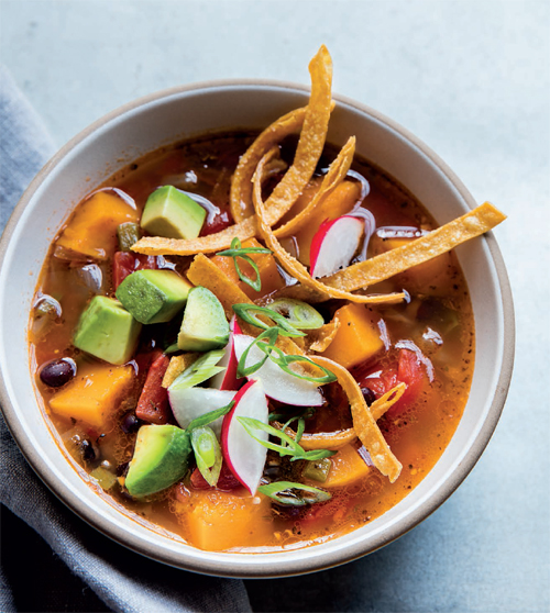 JANUARY PUMPKIN TORTILLA SOUP This vegetarian version of the popular for a - photo 5