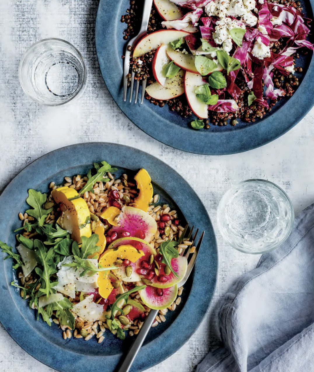 Farro Squash Arugula Salad Quinoa Lentil Radicchio Salad - photo 3