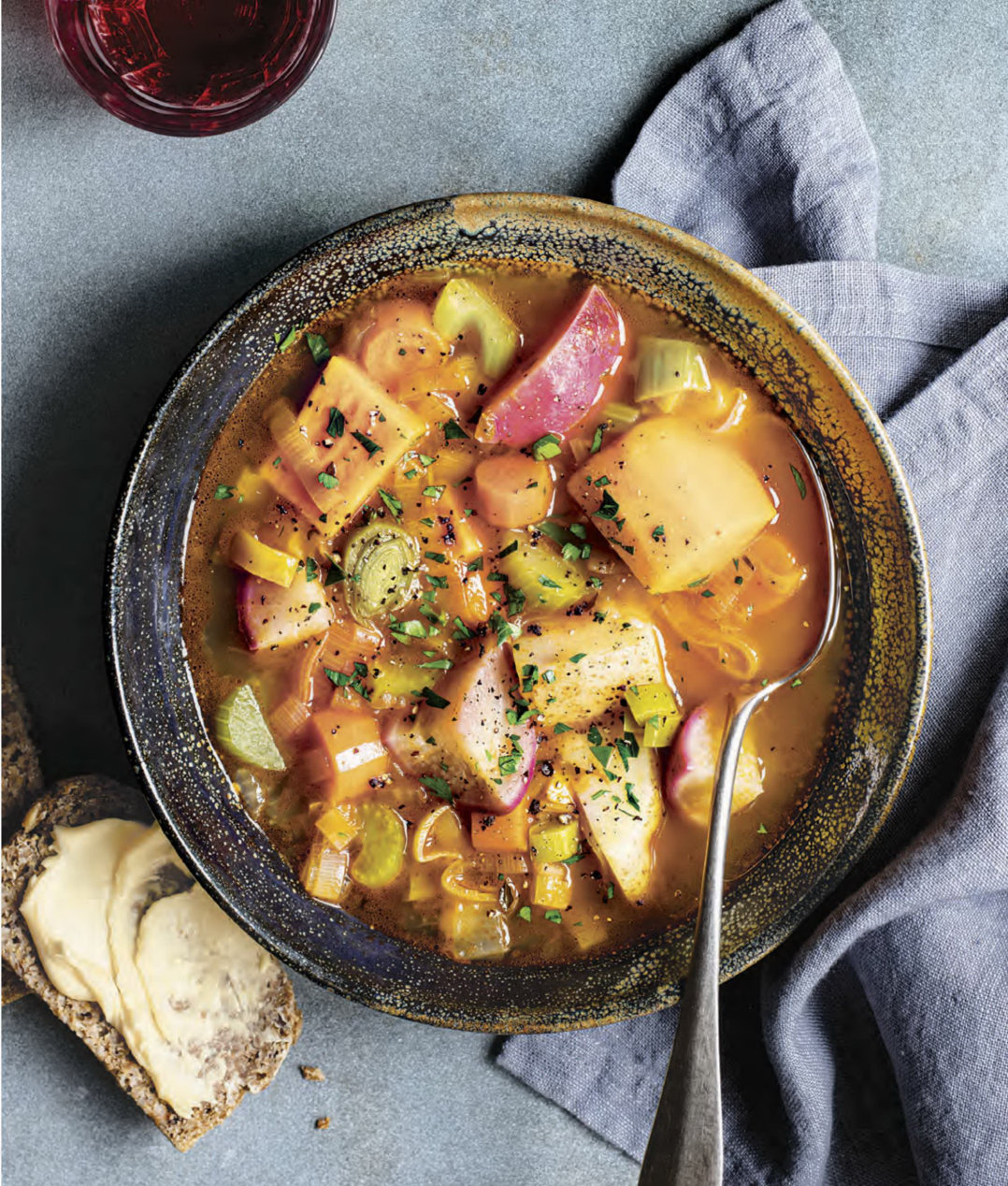 Winter Root Vegetable Soup Chicken Escarole Parmesan - photo 6