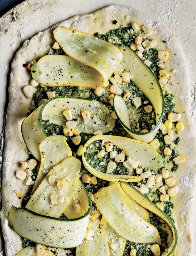 P esto Pizza with Summer Squash Sweet Corn P ec orino page - photo 7