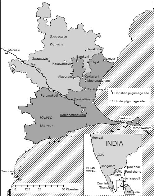 MAP 1 Ramnad and Sivagangai districts Tamil Nadu showing Christian and - photo 4