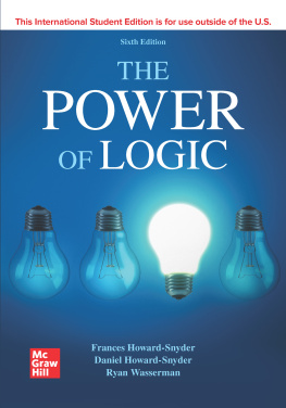 Frances Howard-Snyder PhD ISE The Power of Logic