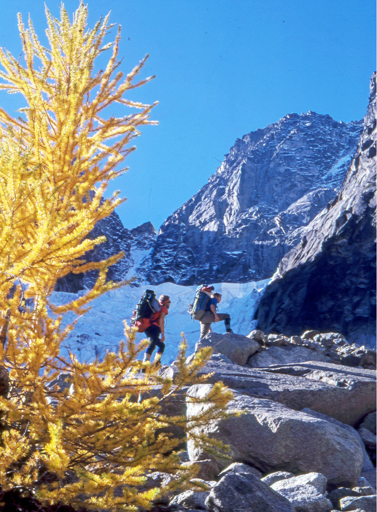 Bob Cotter and Bill Pilling approaching Mount Stuarts Northeast Face Photo by - photo 7