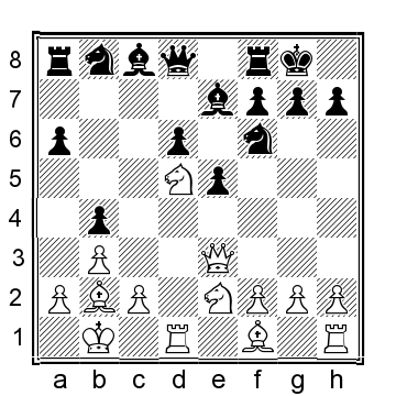 13 N xf6 B xf6 14 N g3 Black has managed to snaffle a pawn but he has a lot - photo 7