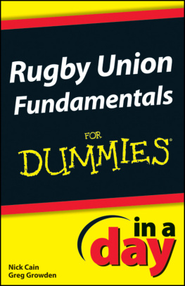 Nick Cain - Rugby Union Basics In a Day For Dummies