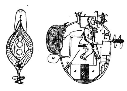 The seven foot tall wooden submarine Turtle was shaped like an egg with a - photo 4