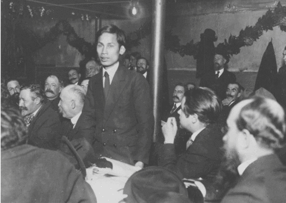 Nguyn i Quc later H Ch Minh at the founding conference of the Communist Party - photo 3