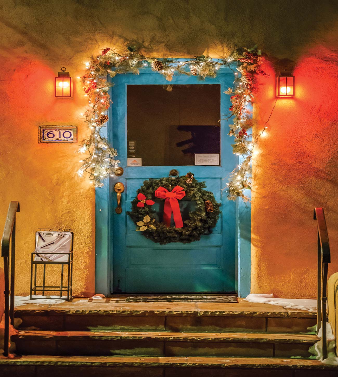 the holiday season in Santa Fe historic building in Santa Fe - photo 12