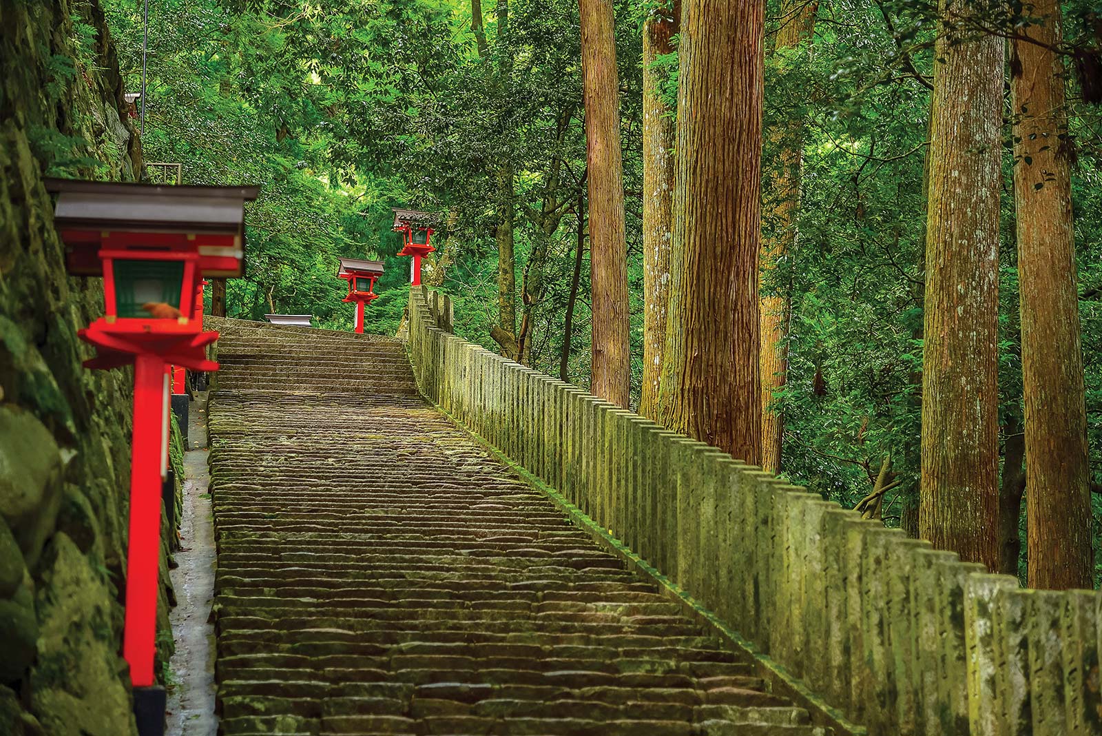 Kurama-dera Fragrant smoke wafts from a food stall under the train tracks - photo 7