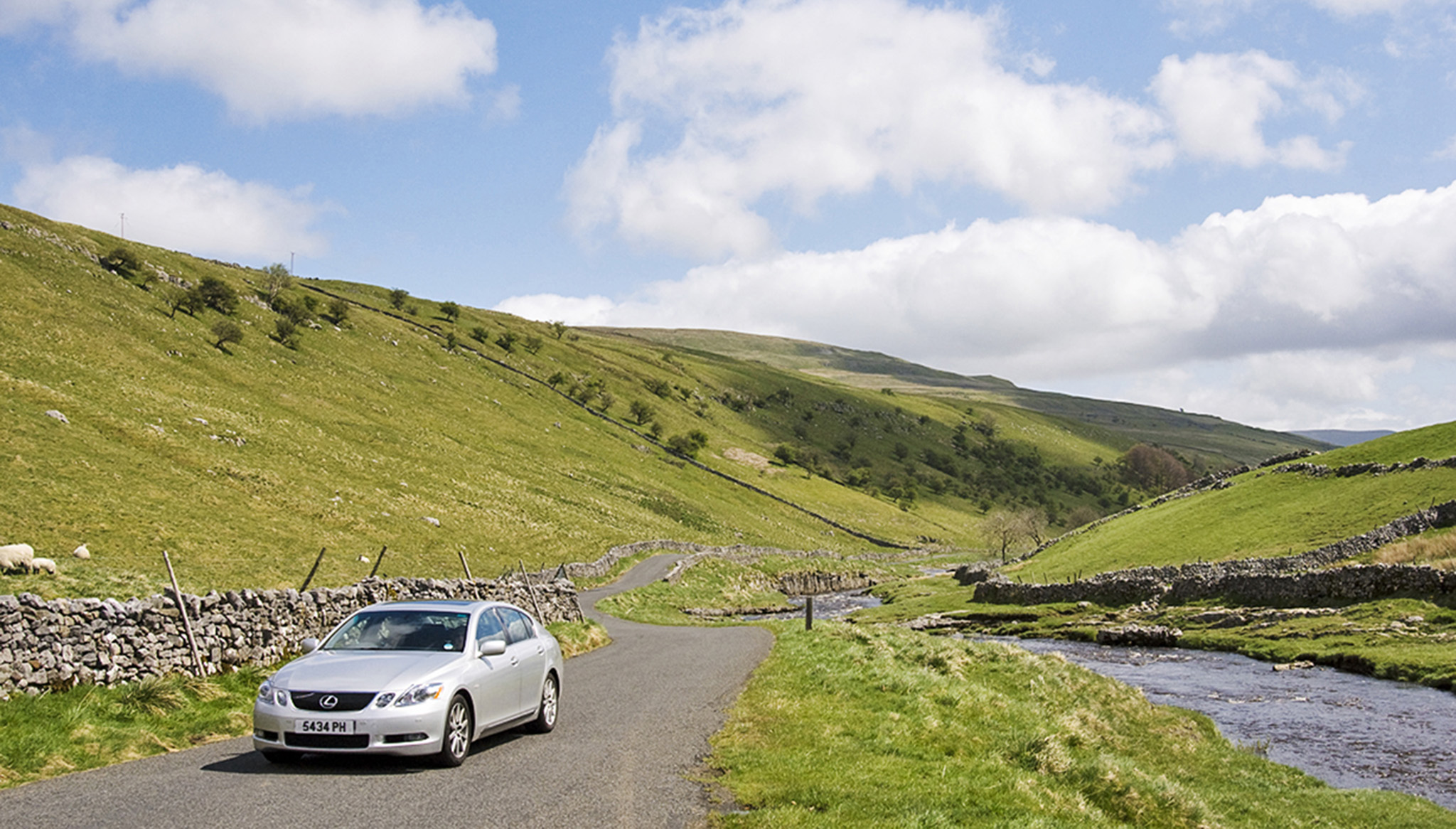 Driving through Langstrothdale Chase near Oughtershaw North Yorkshire g - photo 3