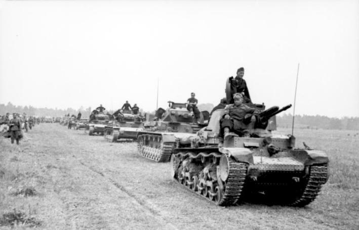 A Panzer 38t leading a column of Panzer IV The 19381939 German take-over - photo 2