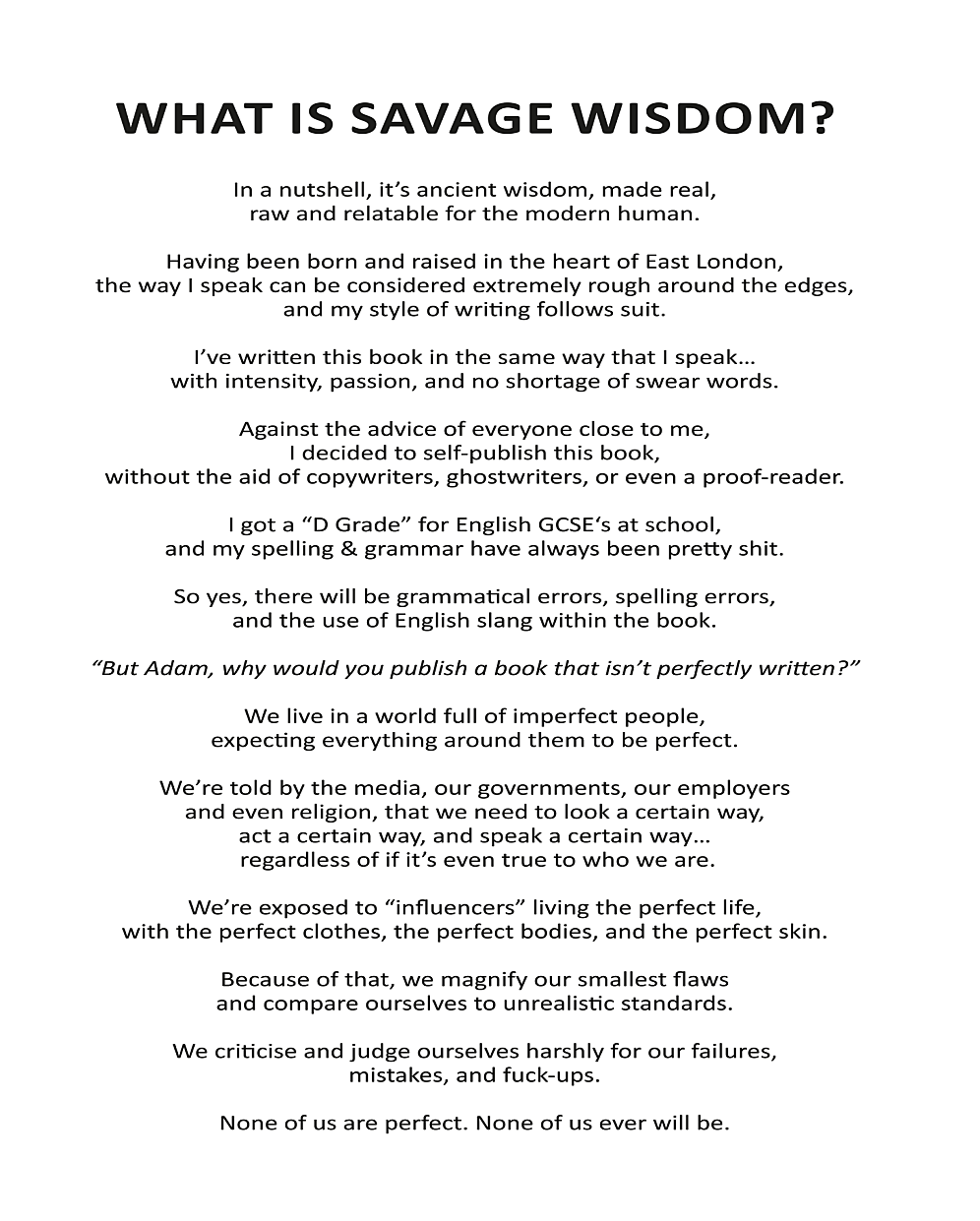 Savage Wisdom - photo 6