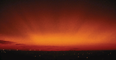 Sunset from the roof of my apartment building on Ward Street in Montreal - photo 2