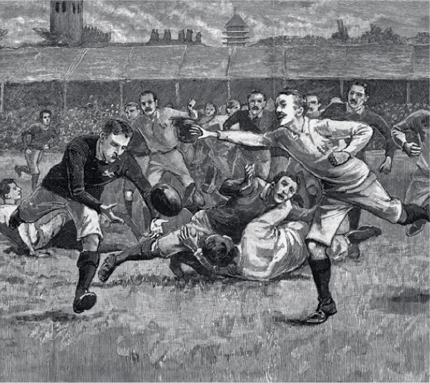 An early match between England and Scotland in the Athletic Grounds at - photo 4