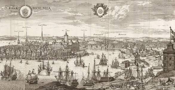 Engraving of Stockholm from Suecia Antiqua et Hodierna by Erik Dahlbergh and - photo 16