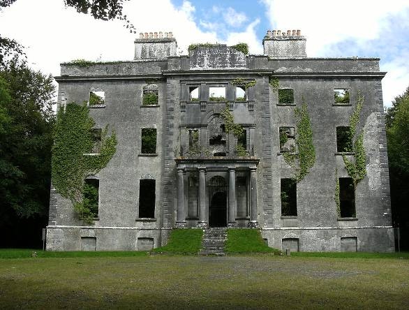 The ruins of Moore Hall abandoned after being burnt down by the IRA in 1923 - photo 16