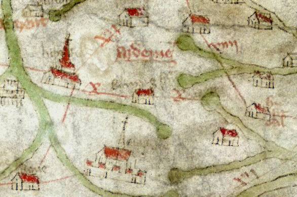 Stafford on the fourteenth century Gough Map located at bottom centre The - photo 17