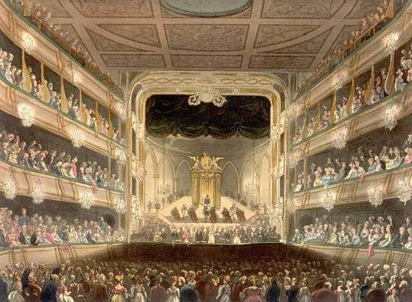 An illustration of the Covent Garden Theatre shortly before it burned down in - photo 12